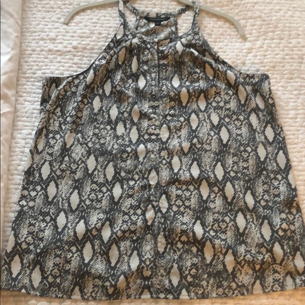 Banana Republic dressy tank -snake print